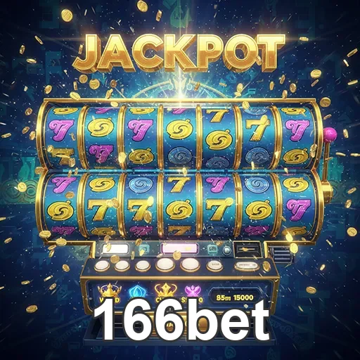 Imagem de caça-níqueis, destaque para o site 166bet em tema de jogos de azar e slots