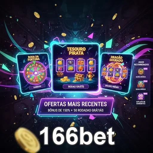 Imagem da página inicial do site 166bet, com destaque para apostas esportivas e cassino online.